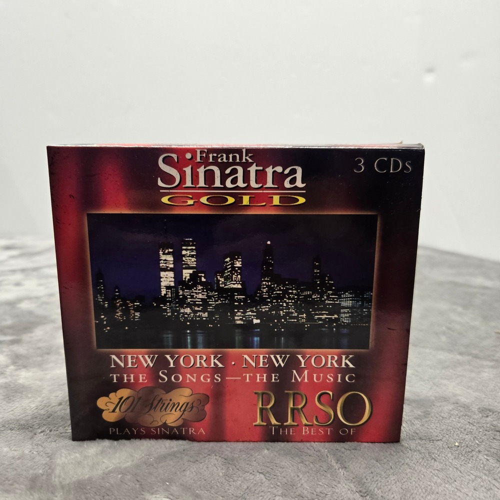 Frank Sinatra Gold 3 CD Box Set New York New York 101 Strings RRSO Madacy New